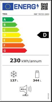 TEKA  RBF 78725 GWH EU BUZDOLABI