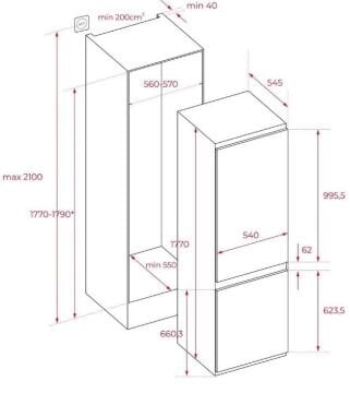 TEKA  RBF 73351 FI EU ANKASTRE BUZDOLABI