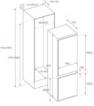 TEKA  RBF 73351 FI EU ANKASTRE BUZDOLABI