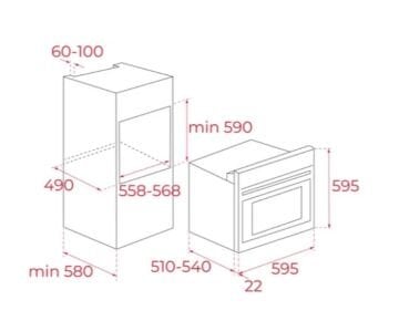 TEKA HE 715 BK ANKASTRE FIRIN