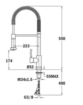 TEKA INX 939 KROM ARMATÜR