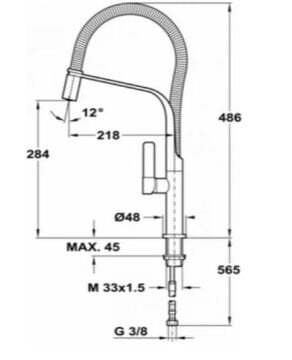 TEKA FO 997 SİYAH ARMATÜR