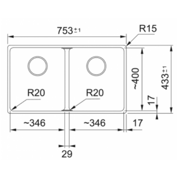 FRANKE MARİS MRG 120-35-35 MATT BLACK TEZGAH ALTI GRANİT EVİYE