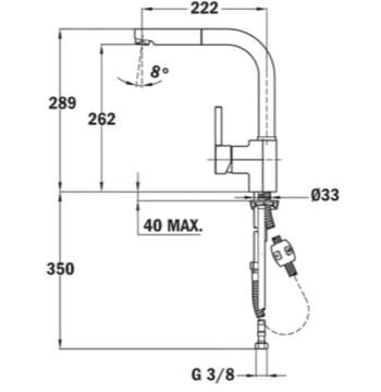 TEKA  ARK 938 SPİRALLİ MUTFAK BATARYASI