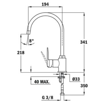 TEKA IN 995 GRİ DÖNER BORULU BATARYA