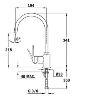 TEKA SP 995 YÜKSEK BAŞLIKLI MUTFAK BATARYASI