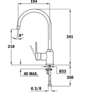 TEKA SP 995 YÜKSEK BAŞLIKLI MUTFAK BATARYASI
