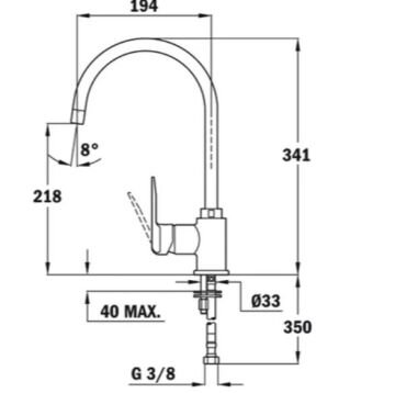 TEKA SP 995 YÜKSEK BAŞLIKLI MUTFAK BATARYASI