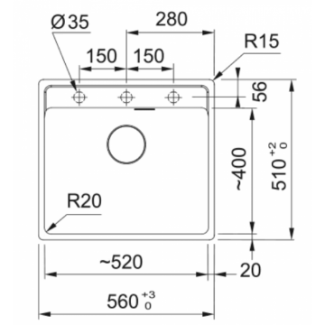 FRANKE MARİS MRG 610-52 TL MATT BLACK MARİS TEZGAH ÜSTÜ EVİYE