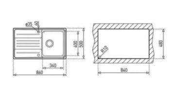 TEKA STAGE 45 B TEK GÖZLÜ SAĞ DAMLALIKLI MİKROKETEN EVİYE