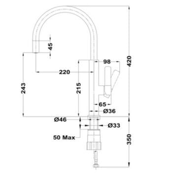 TEKA FOT 995 KROM ARMATÜR