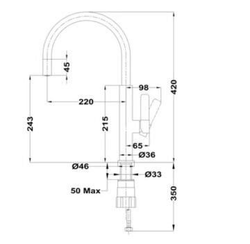 TEKA SİYAH FOT 995 ARMATÜR