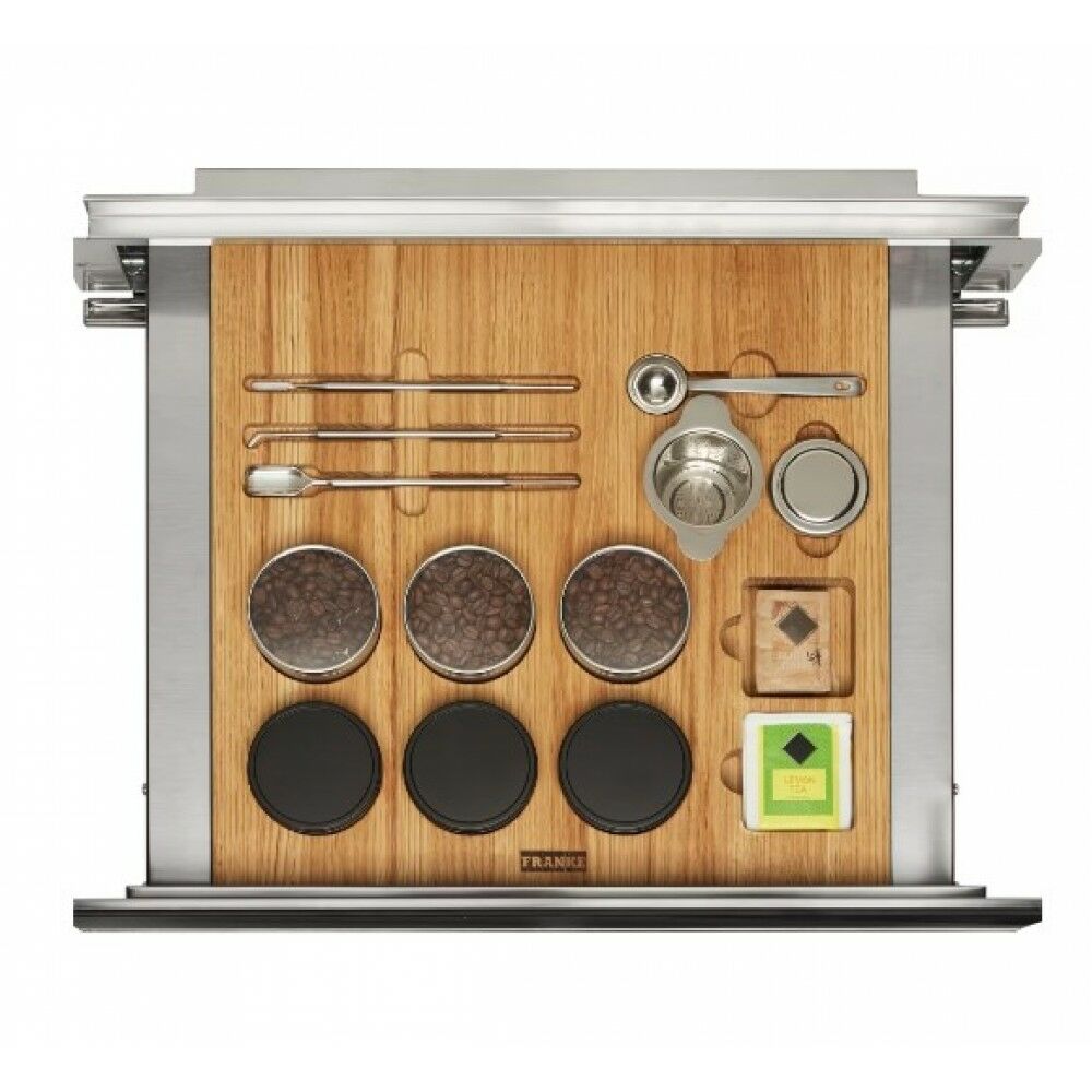 FRANKE MYTHOS FMY 14 CMD XS BLACK+INOX FRAME KAHVE MAKİNESİ AKSESUAR ÇEKMECESİ