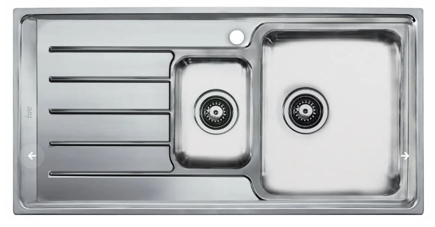 TEKA VITAE 60 B PASLANMAZ SOL DAMLALIKLI ÇELİK EVİYE DEKORLU