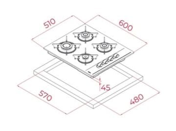 TEKA  GBE 64002 KBC WH OCAK