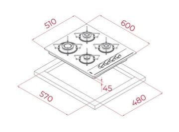 TEKA  GBE 64002 KBC WH OCAK