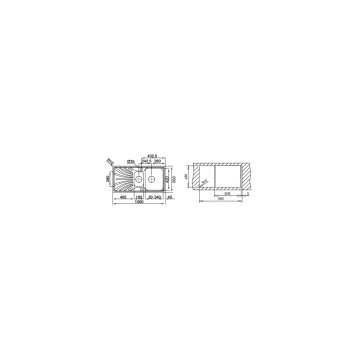 TEKA PRINCESS 60 B DEKORLU PASLANMAZ ÇELİK EVİYE SAĞ