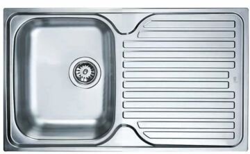 TEKA PRINCESS 50 B PASLANMAZ ÇELİK EVİYE SAĞ DEKORLU