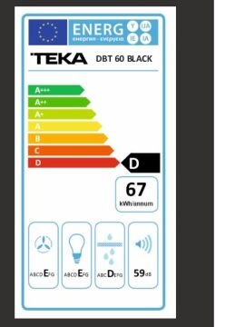 TEKA DBT 60 BLACK DAVLUMBAZ