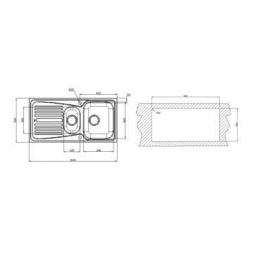 TEKA INFANT 60 PASLANMAZ ÇELİK EVİYE SOL