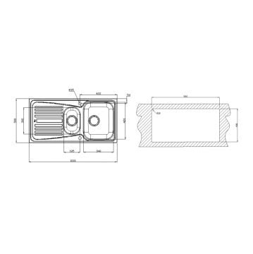 TEKA INFANT 60 PASLANMAZ ÇELİK EVİYE SOL