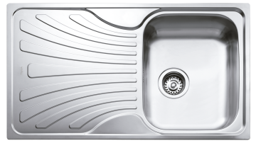 TEKA NERISSA 50 B PASLANMAZ ÇELİK EVİYE SOL DEKORLU