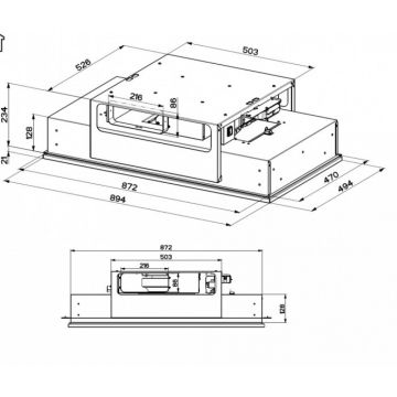 FRANKE FABER  INSIDE UP WH KL A90 INSIDE UP MAT BEYAZ TAVAN TİPİ DAVLUMBAZ