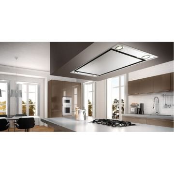 TEŞHİRDEN FRANKE FABER  HEAVEN 2.0 EV8+X 90  PASLANMAZ ÇELİK TAVAN TİPİ DAVLUMBAZ 90 CM