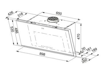 FRANKE FMY PRO 907 FM BK/BK MATT KL  DAVLUMBAZ BLACK GLASS-BLACK