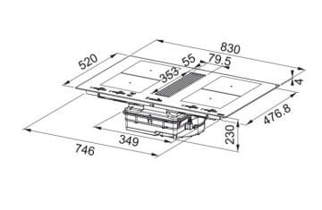 FRANKE FMY 8391 R HI  DAVLUMBAZ ENTEGRELİ OCAK