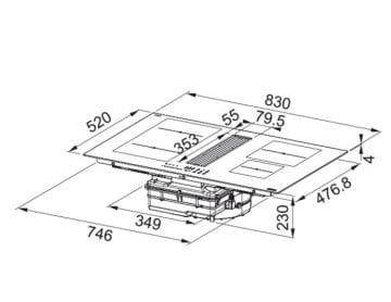FRANKE FMA 8381 R HI DAVLUMBAZ ENTEGRELİ OCAK