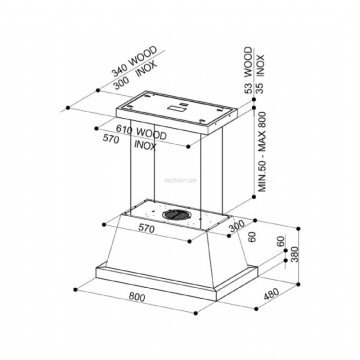 FRANKE FABER THEA ISOLA EV8 WH MATT F80 SC MAT BEYAZ ADA TİPİ DAVLUMBAZ