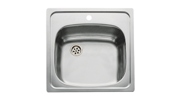 TEKA E50 1B (46,5 X 46,5) PASLANMAZ ÇELİK EVİYE