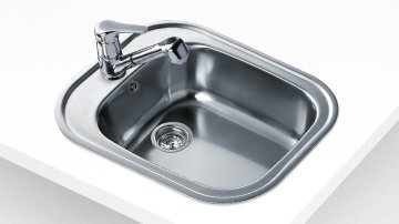 TEKA STYLO 1B TEZGAHALTI PASLANMAZ ÇELİK EVİYE