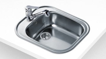 TEKA STYLO 1B TEZGAHALTI PASLANMAZ ÇELİK EVİYE