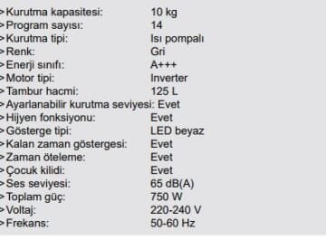 HAFELE 10 KG SOLO KURUTMA MAKİNASI