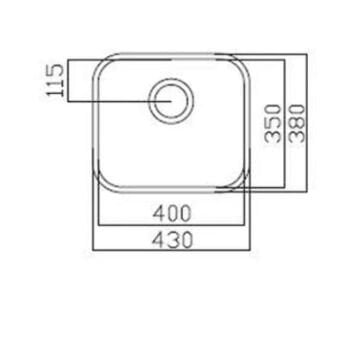 TEKA BE 400.350 1B TEZGAHALTI PASLANMAZ ÇELİK EVİYE