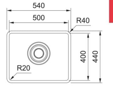 FRANKE MARİS QUİET  MQX 110-50 ÇELİK EVİYE