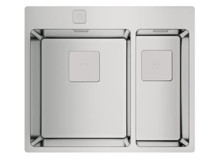 TEKA FORLINEA RS15 2B 580 (AUTO) ÇİFT HAZNELİ TEZGAHÜSTÜ/TEZGAHASIFIR (FLUSH) PASLANMAZ ÇELİK EVİYE