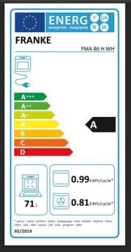 FRANKE MARİS FMA 86 H WH BİANCO FIRIN