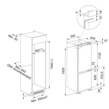 FRANKE FCB 360 TNF NE E ANKASTRE BUZDOLABI