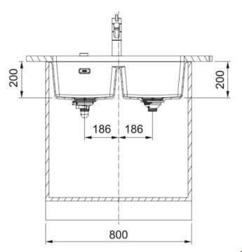 FRANKE MARİS MRG 120-35-35 SLATE GREY EVİYE