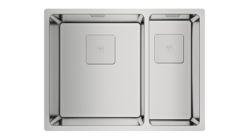 TEKA FLEXLINEA RS15 2B 580 ÇİFT HAZNELİ TEZGAHÜSTÜ/TEZGAHASIFIR (FLUSH) TEZGAHALTI PASLANMAZ ÇELİK EVİYE