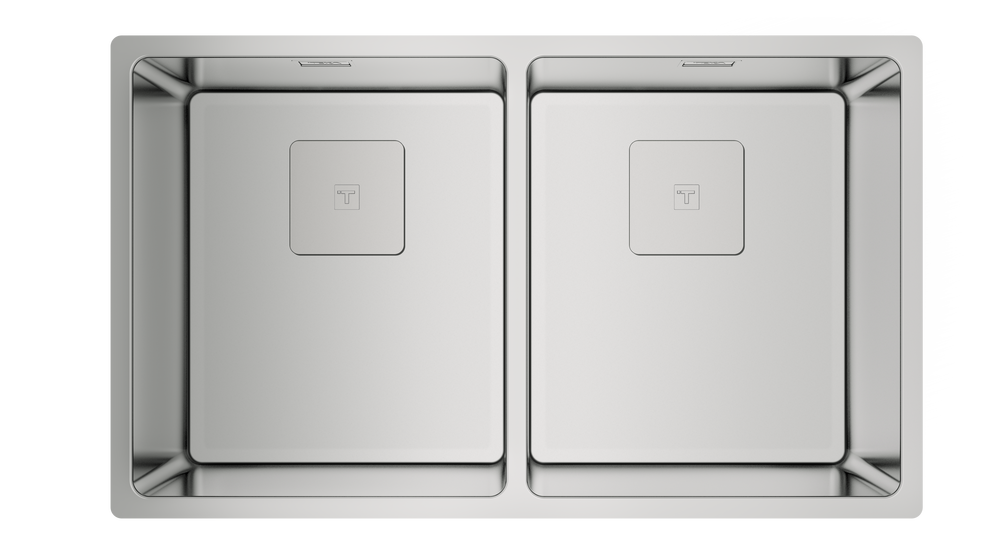 TEKA FLEXLINEA RS15 2B 740 ÇİFT HAZNELİ TEZGAHÜSTÜ/TEZGAHASIFIR (FLUSH) TEZGAHALTI PASLANMAZ ÇELİK EVİYE