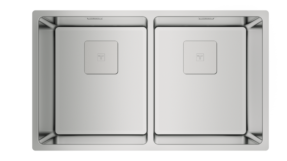 TEKA FLEXLINEA RS15 2B 740 ÇİFT HAZNELİ TEZGAHÜSTÜ/TEZGAHASIFIR (FLUSH) TEZGAHALTI PASLANMAZ ÇELİK EVİYE