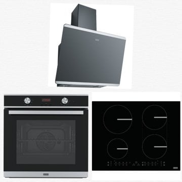 FRANKE FSM 654 I B BK SMART İNDÜKSİYONLU OCAK FSM 86 HE XS SMART FIRIN FPJ 615 V BK SS SİYAH İNOX DAVLUMBAZ ANKASTRE SET