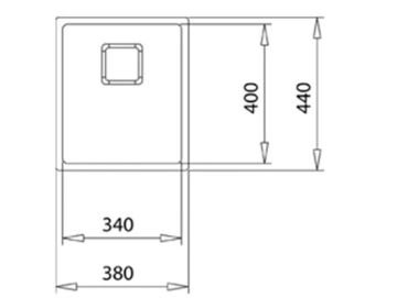 TEKA FLEXLINEA RS15 2B 34.40 TEK HAZNELİ TEZGAHÜSTÜ/TEZGAHASIFIR (FLUSH) TEZGAHALTI PASLANMAZ ÇELİK EVİYE