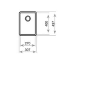 TEKA LİNEA RS15 27.40 OLUN TEK HAZNELİ UNDERMOUNT PASLANMAZ ÇELİK EVYE