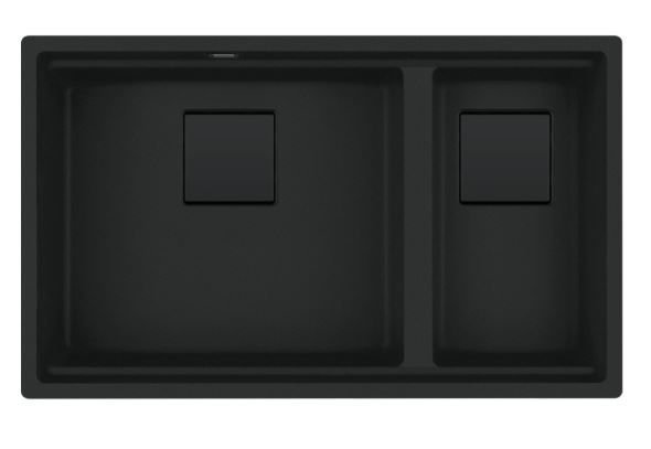FRANKE KNG 120 MATT BLACK GRANİT EVİYE