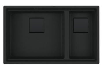 FRANKE KNG 120 MATT BLACK GRANİT EVİYE